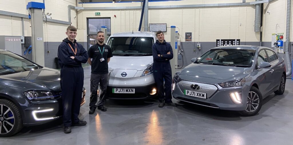 Accrington and Rossendale College investment in Electric Vehicle (EV) technology